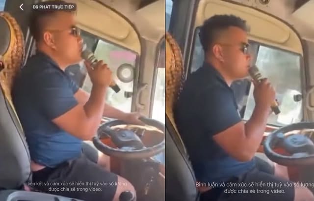 T&agrave;i xế xe kh&aacute;ch h&aacute;t karaoke khi l&aacute;i xe: Vi phạm an to&agrave;n giao th&ocirc;ng nghi&ecirc;m trọng - Ảnh 1.