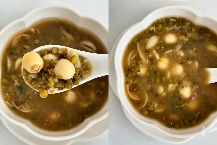 Th&ecirc;m 2 nguy&ecirc;n liệu đặc biệt nấu c&ugrave;ng đậu xanh được m&oacute;n ăn tăng gấp đ&ocirc;i c&ocirc;ng dụng thanh nhiệt v&agrave; giải nhiệt m&ugrave;a h&egrave;!- Ảnh 6.