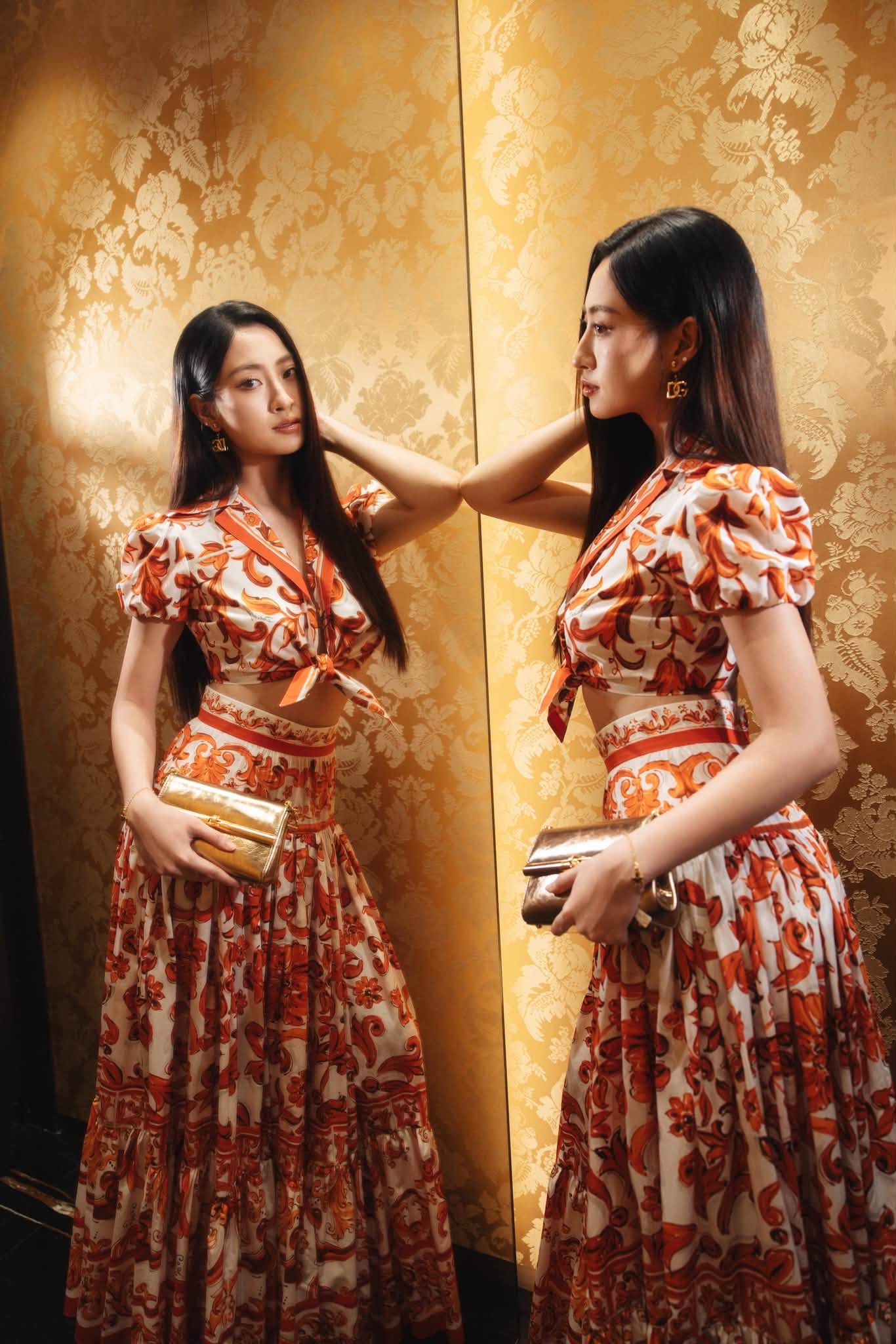 Ho&agrave;ng th&ugrave;y Linh v&agrave; Lương th&ugrave;y Linh: Sắc đẹp rạng rỡ tại sự kiện Dolce&Gabbana - Ảnh 8.