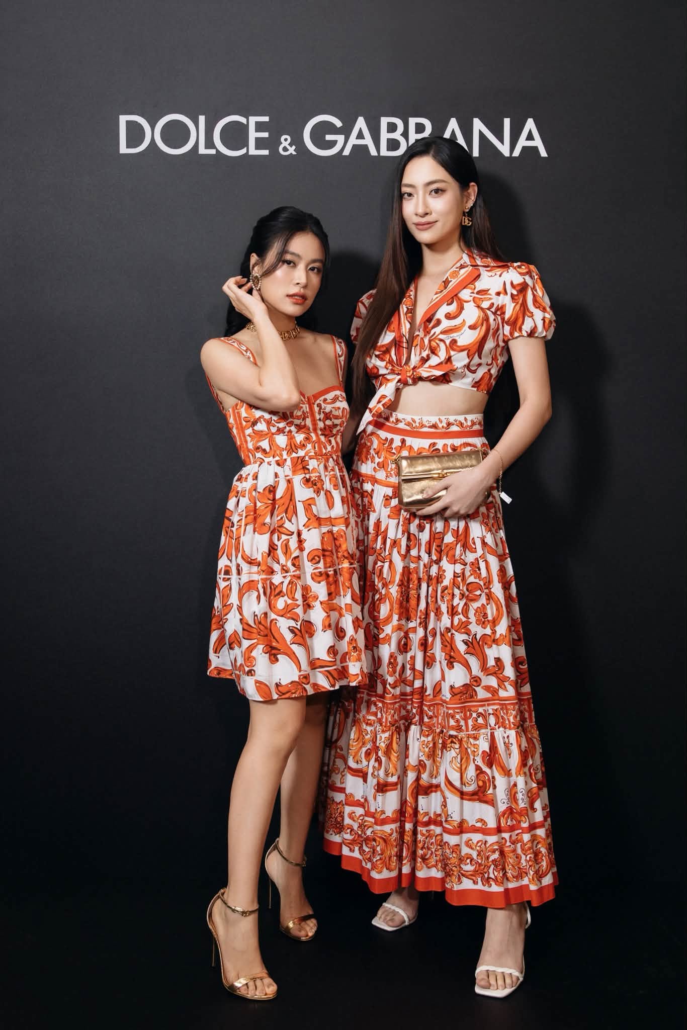 Ho&agrave;ng th&ugrave;y Linh v&agrave; Lương th&ugrave;y Linh: Sắc đẹp rạng rỡ tại sự kiện Dolce&Gabbana - Ảnh 3.