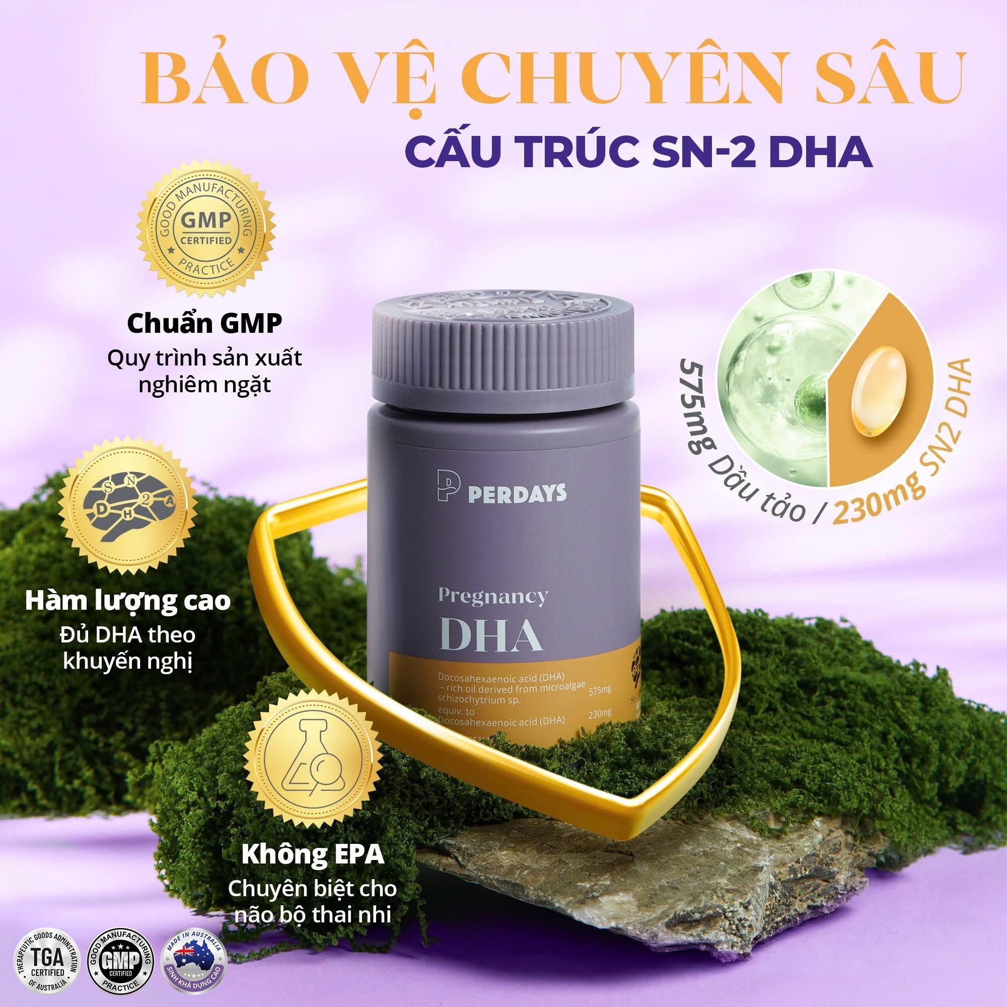 Perdays Pregnancy DHA – SN-2 DHA vi tảo Úc cho mẹ bầu 2 Perdays Pregnancy DHA – SN-2 DHA vi tảo Úc cho mẹ bầu - Ảnh 2.