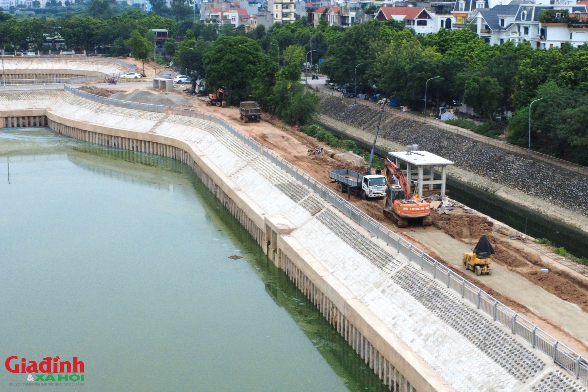 Hồ điều h&ograve;a Đồng B&ocirc;ng 2 sắp vận h&agrave;nh gi&uacute;p giảm ngập &uacute;ng ph&iacute;a T&acirc;y H&agrave; Nội - Ảnh 13.