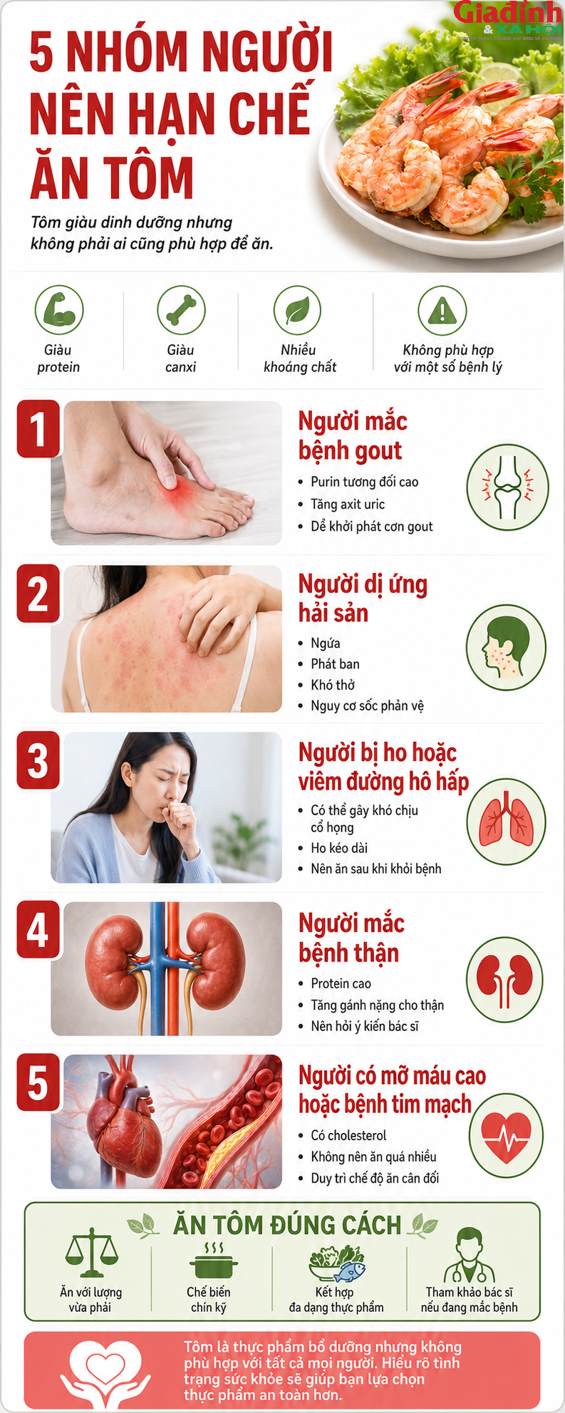 Ăn t&ocirc;m tưởng chỉ c&oacute; lợi, nhưng 5 nh&oacute;m người n&agrave;y c&agrave;ng ăn c&agrave;ng dễ gặp rủi ro - Ảnh 1.