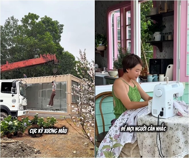 Nữ diễn viên miền Bắc xây nhà container đẹp như cổ tích năm 2026 - Ảnh 5.
