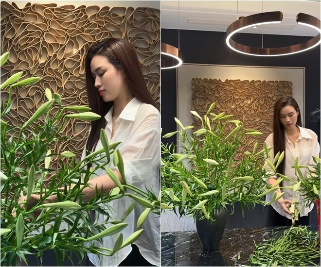 Hoa hậu Đỗ Thị H&agrave; khoe b&igrave;nh hoa loa k&egrave;n g&acirc;y tranh luận tr&ecirc;n mạng x&atilde; hội - Ảnh 4.