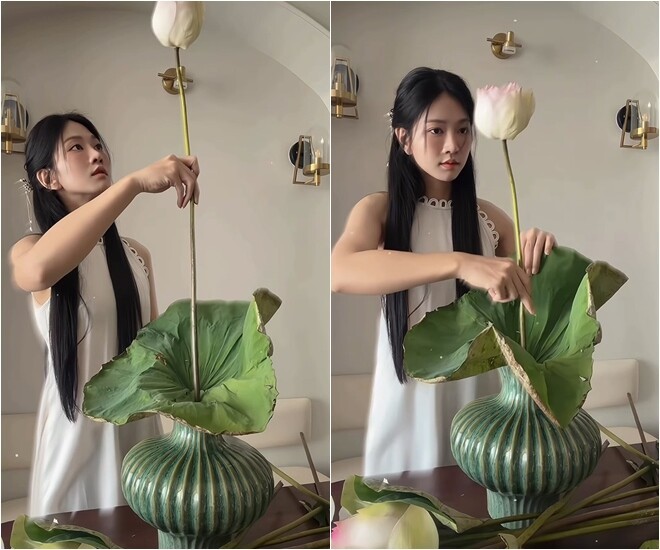 Lê Bống gây sốt với clip cắm sen triệu view và những tranh cãi thú vị - Ảnh 2.