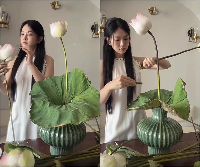 Lê Bống gây sốt với clip cắm sen triệu view và những tranh cãi thú vị - Ảnh 3.