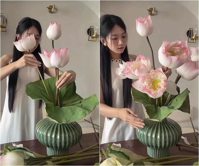 Lê Bống gây sốt với clip cắm sen triệu view và những tranh cãi thú vị - Ảnh 4.