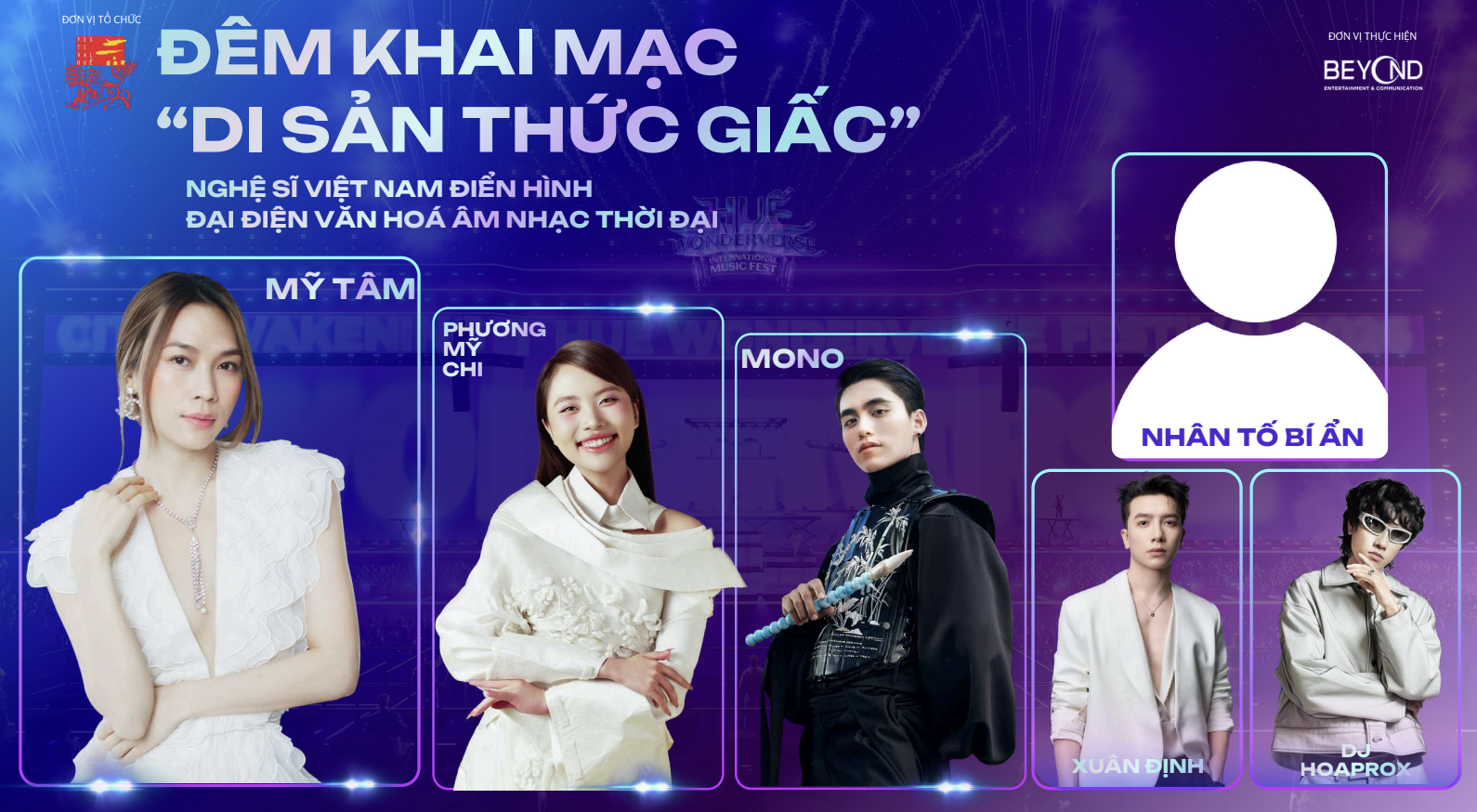 Mỹ T&acirc;m, MONO c&ugrave;ng loạt nghệ sĩ nổi tiếng sẽ hội tụ tại Lễ hội Di sản v&agrave; &Acirc;m nhạc quốc tế Huế  - Ảnh 2.