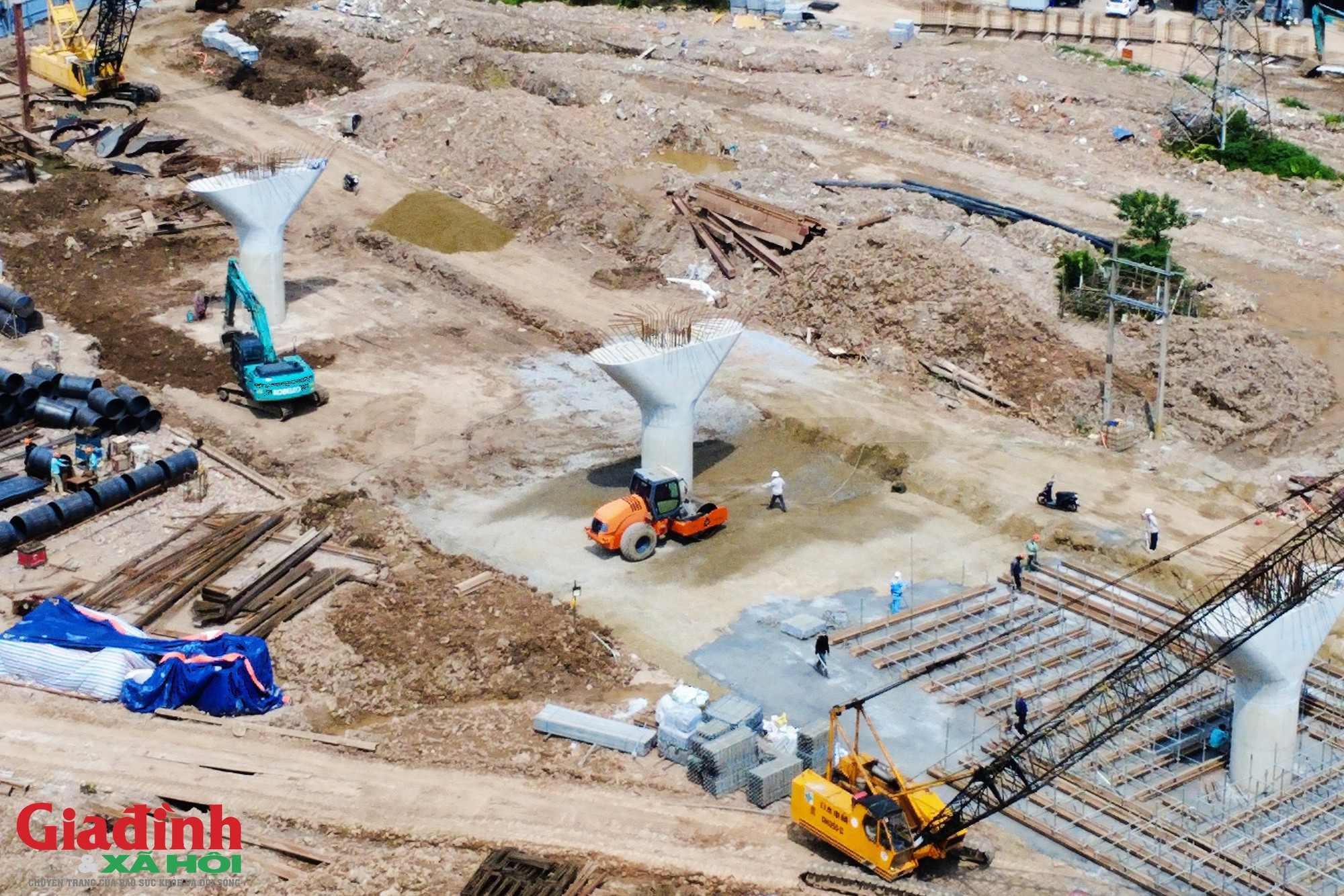 H&agrave; Nội: Sau gần 10 năm 'đắp chiếu', n&uacute;t giao Phạm Tu - Đường 70 tăng tốc chạy đua về đ&iacute;ch - Ảnh 4.