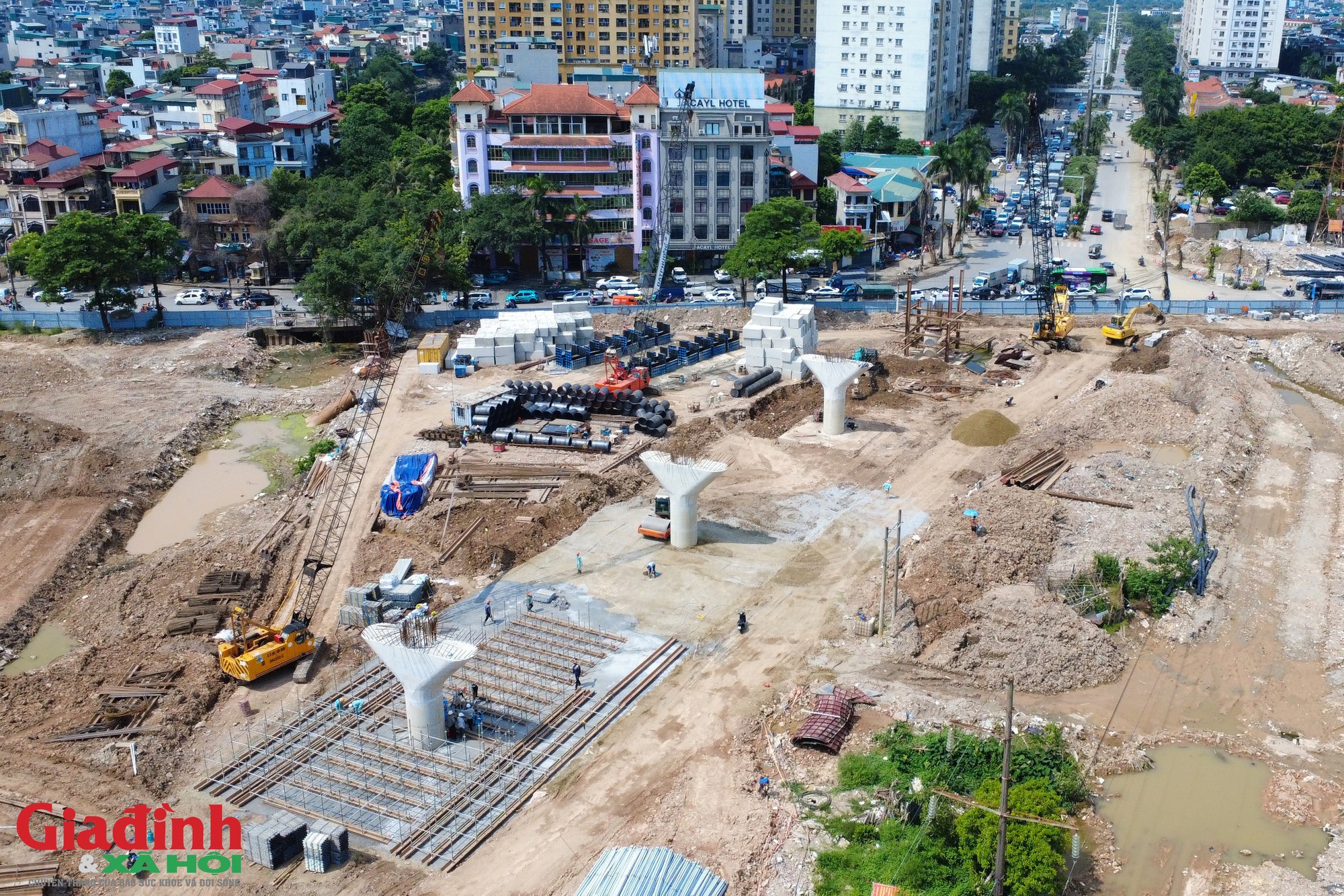 H&agrave; Nội: Sau gần 10 năm 'đắp chiếu', n&uacute;t giao Phạm Tu - Đường 70 tăng tốc chạy đua về đ&iacute;ch - Ảnh 9.