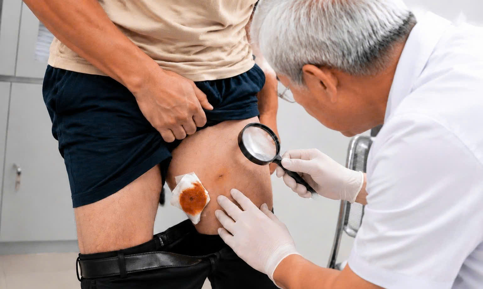 Người đàn ông Hà Nội phát hiện ấu trùng sán nhái dài 7cm ở đùi từ nguyên nhân không ngờ - Ảnh 1.