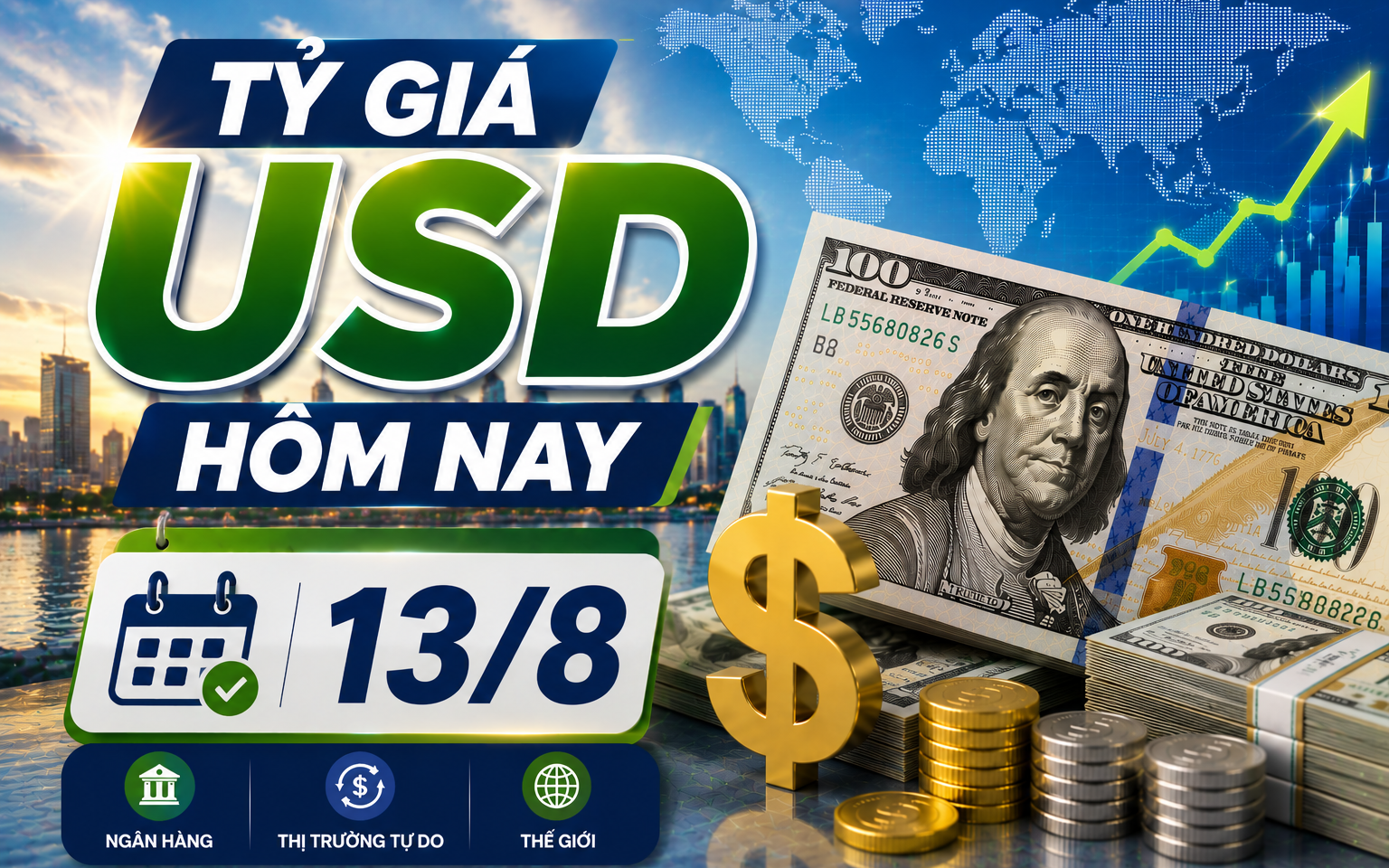 Tỷ gi&aacute; USD h&ocirc;m nay 14/8: Đồng Đ&ocirc; la Mỹ khối ng&acirc;n h&agrave;ng thương mại đảo chiều tăng - Ảnh 6.