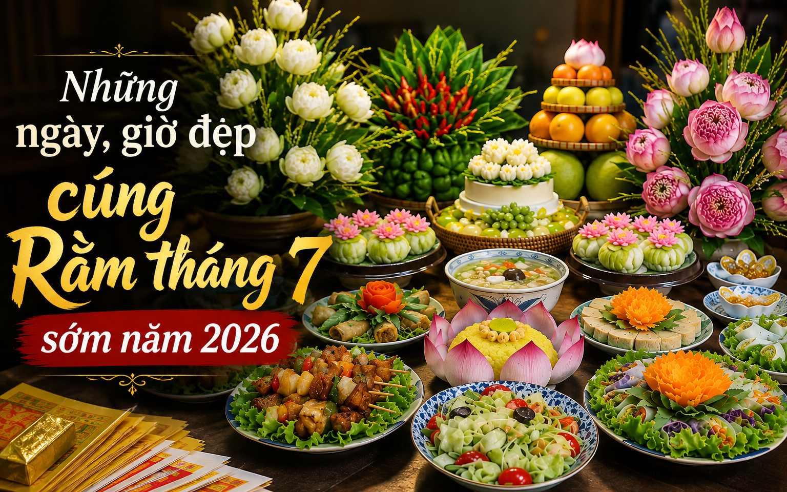 Rằm th&aacute;ng 7, m&acirc;m cỗ chay tr&ecirc;n  1 triệu đồng c&oacute; m&oacute;n g&igrave; kh&aacute;c biệt khiến nhiều gia đ&igrave;nh lựa chọn? - Ảnh 1.