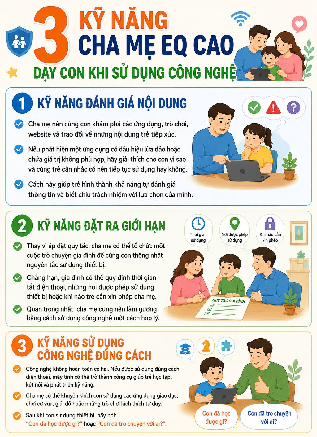 Thay v&igrave; giằng điện thoại khỏi tay con, cha mẹ EQ cao l&agrave;m 3 việc - Ảnh 1.