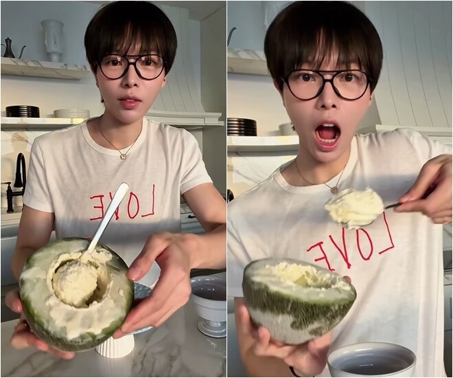Ca sĩ Đức Phúc bắt trend, làm kem siêu tốc cực đơn giản, chỉ với một quả dưa - Ảnh 8.