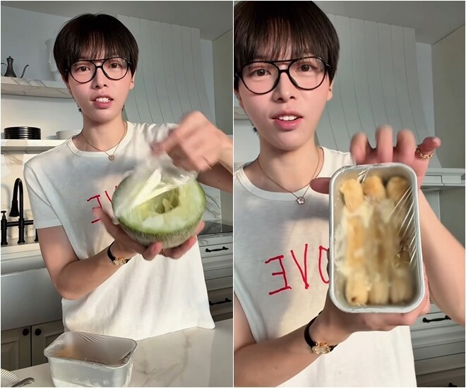 Ca sĩ Đức Phúc bắt trend, làm kem siêu tốc cực đơn giản, chỉ với một quả dưa - Ảnh 2.