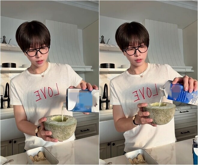 Ca sĩ Đức Phúc bắt trend, làm kem siêu tốc cực đơn giản, chỉ với một quả dưa - Ảnh 3.