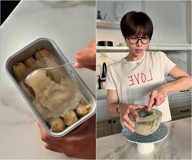 Ca sĩ Đức Phúc bắt trend, làm kem siêu tốc cực đơn giản, chỉ với một quả dưa - Ảnh 5.
