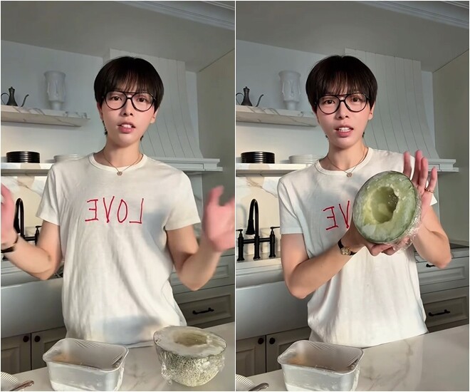 Ca sĩ Đức Phúc bắt trend, làm kem siêu tốc cực đơn giản, chỉ với một quả dưa - Ảnh 1.