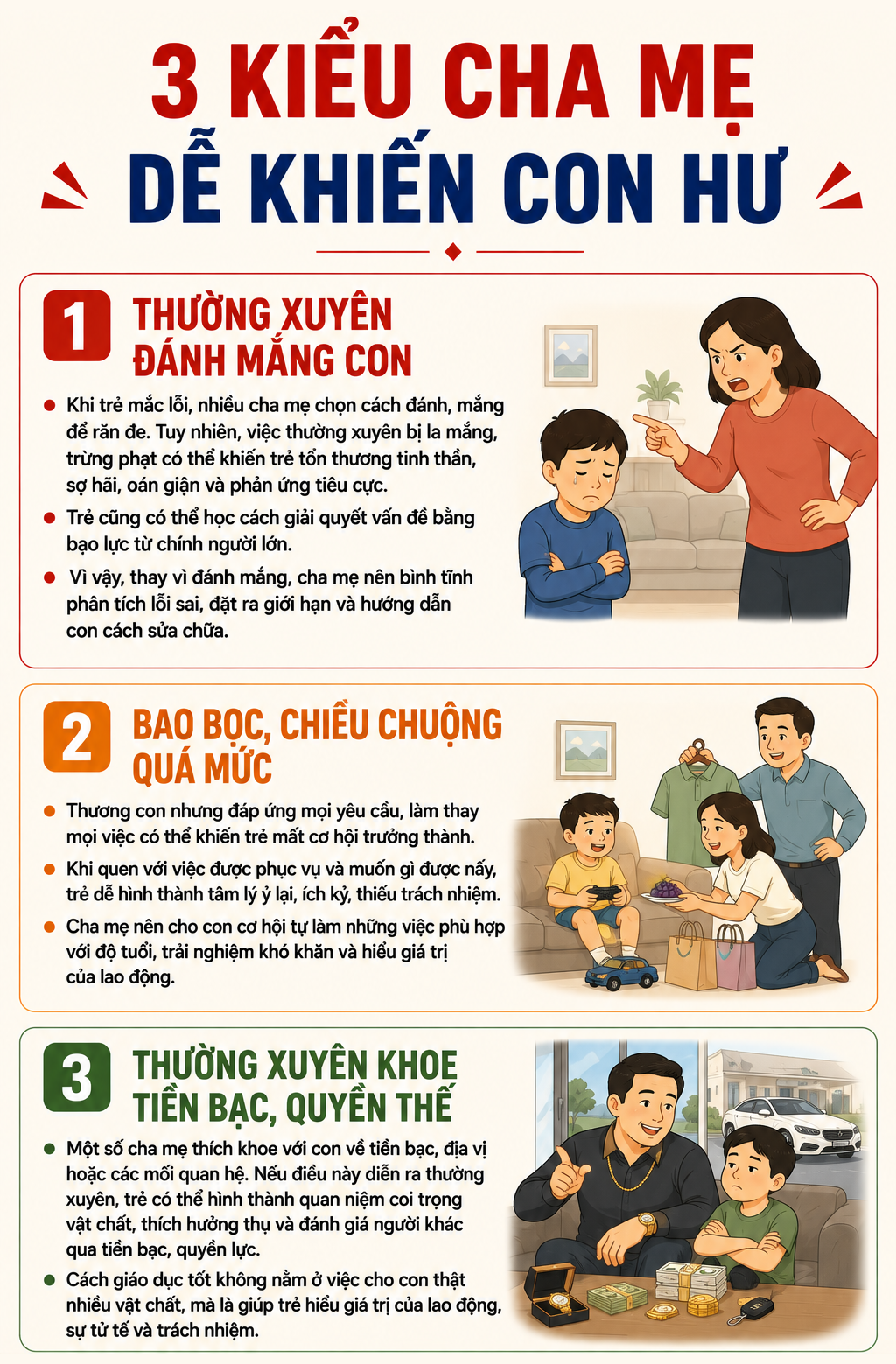 3 kiểu cha mẹ dễ nu&ocirc;i con th&agrave;nh người &iacute;ch kỷ, hỗn h&agrave;o - Ảnh 1.