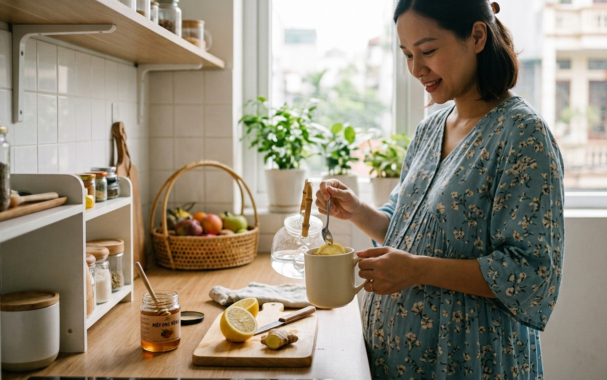 Phụ nữ mang thai c&oacute; thể uống nước chanh gừng như thế n&agrave;o? - Ảnh 1.