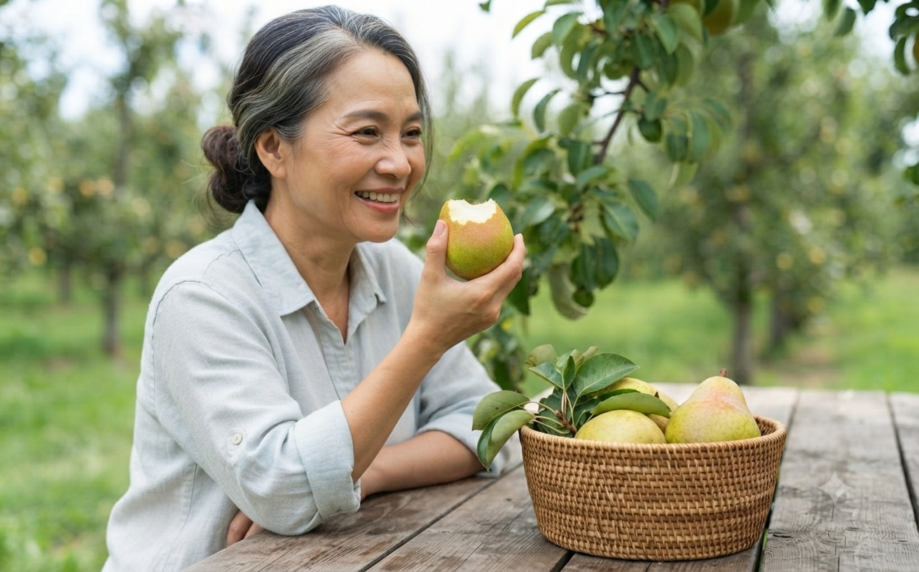 Ăn quả lê đúng cách giúp hỗ trợ xương khớp và chống lão hóa - Ảnh 1.
