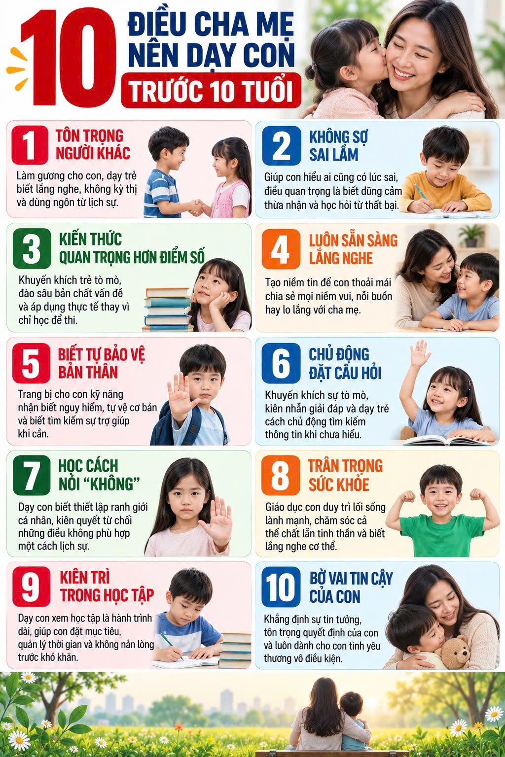 Không phải điểm số, đây 10 điều cha mẹ cần trang bị cho con để chúng lớn lên vững vàng - Ảnh 1.