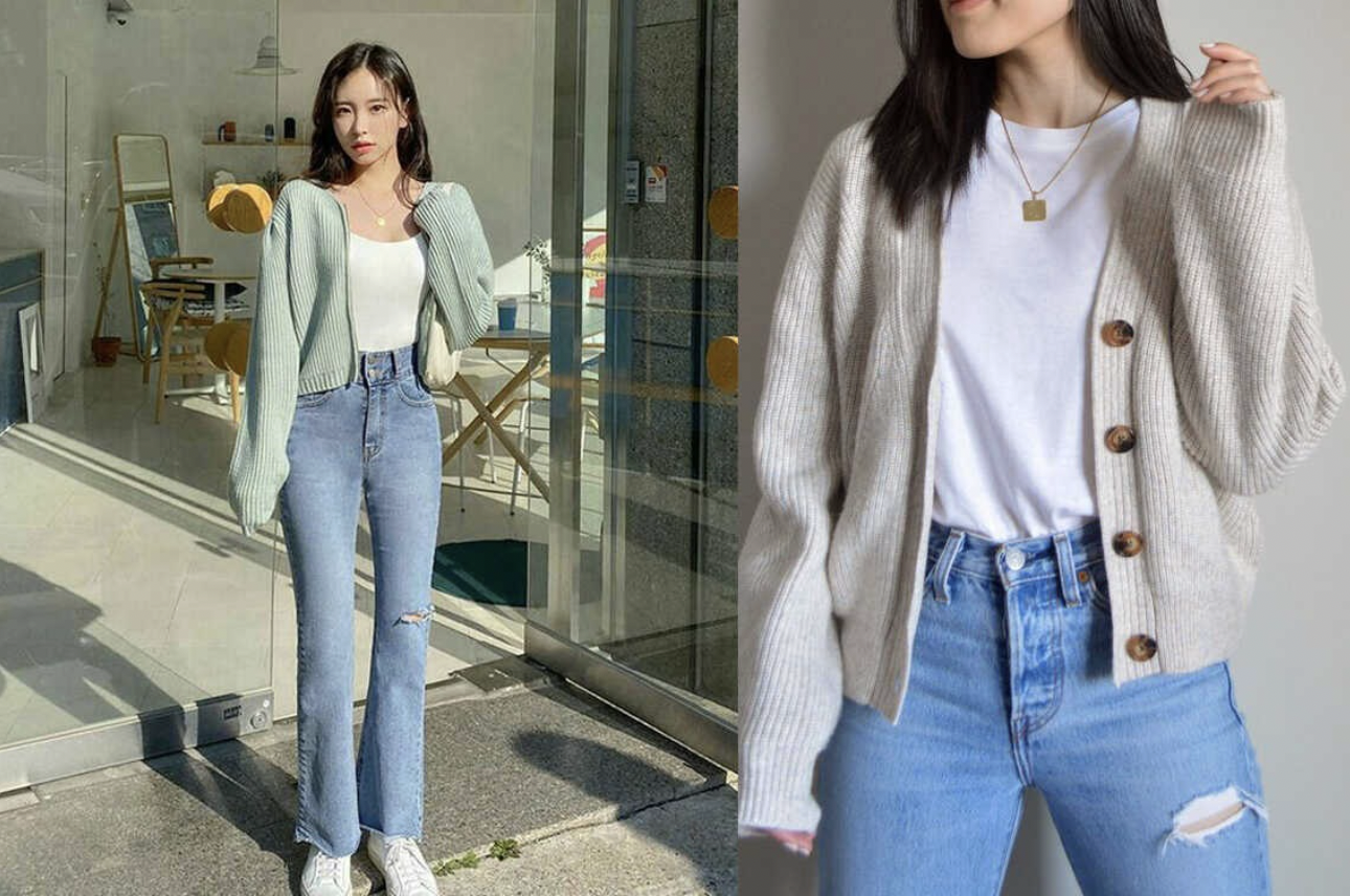 Diện cardigan như Hương Li&ecirc;n để trở th&agrave;nh sao m&ugrave;a thu H&agrave; Nội 2026 - Ảnh 6.
