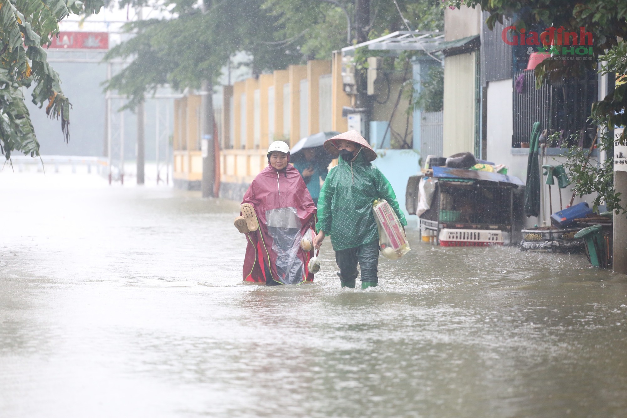 S&ocirc;ng T&iacute;ch d&acirc;ng cao , người d&acirc;n H&agrave; Nội ch&egrave;o thuyền mua lương thực dự trữ - Ảnh 4.