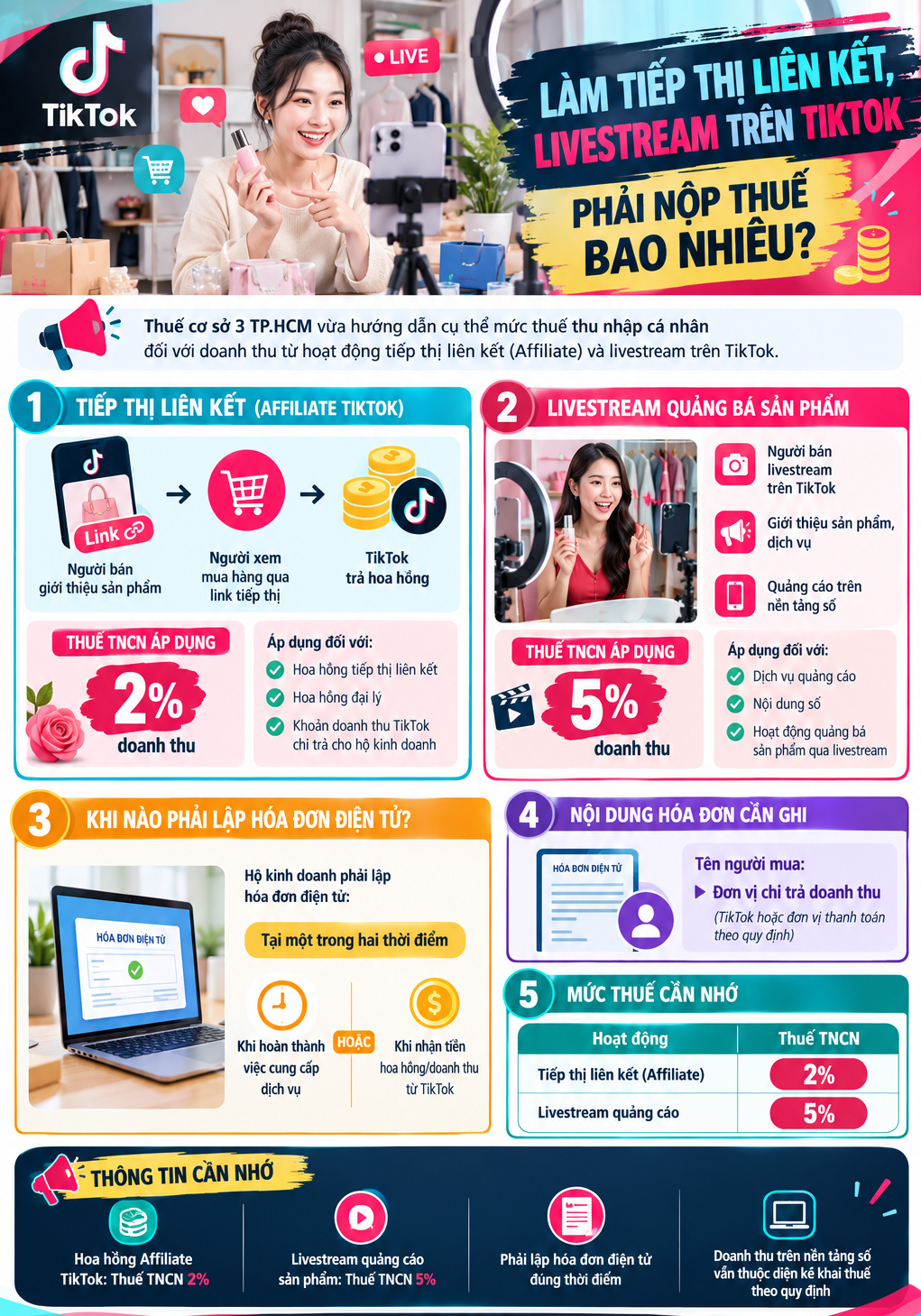 Phải nộp thuế bao nhiêu khi làm tiếp thị liên kết, livestream trên tiktok - Ảnh 1.