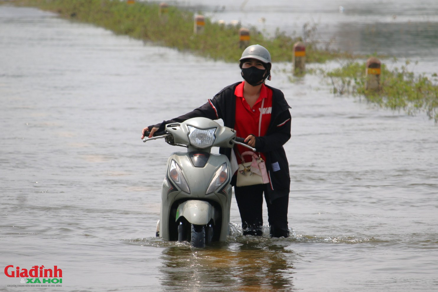 Hà Nội: Nhiều khu dân cư ven sông Bùi ngập sâu nửa mét , Giao thông đình trệ - Ảnh 13.