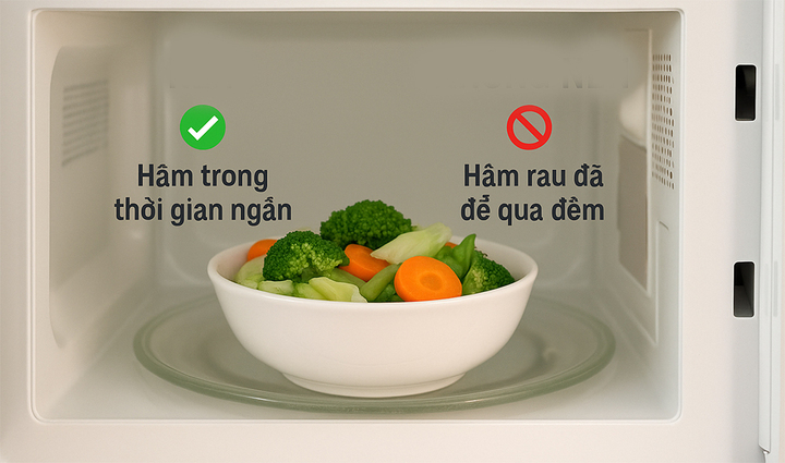 C&oacute; n&ecirc;n h&acirc;m n&oacute;ng rau bằng l&ograve; vi s&oacute;ng để bảo vệ dinh dưỡng? - Ảnh 2.