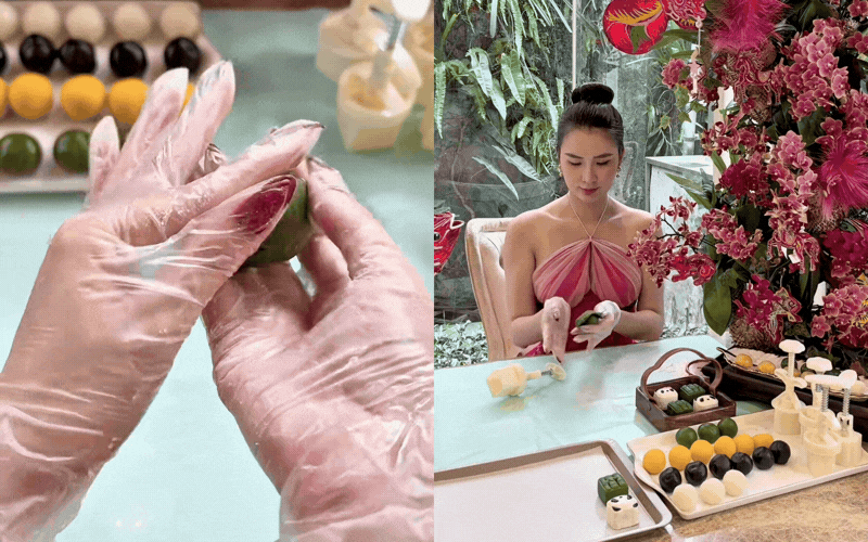 Ngọc Loan tự tay làm bánh Trung thu Lava hấp dẫn cho trẻ em năm 2026 - Ảnh 4.