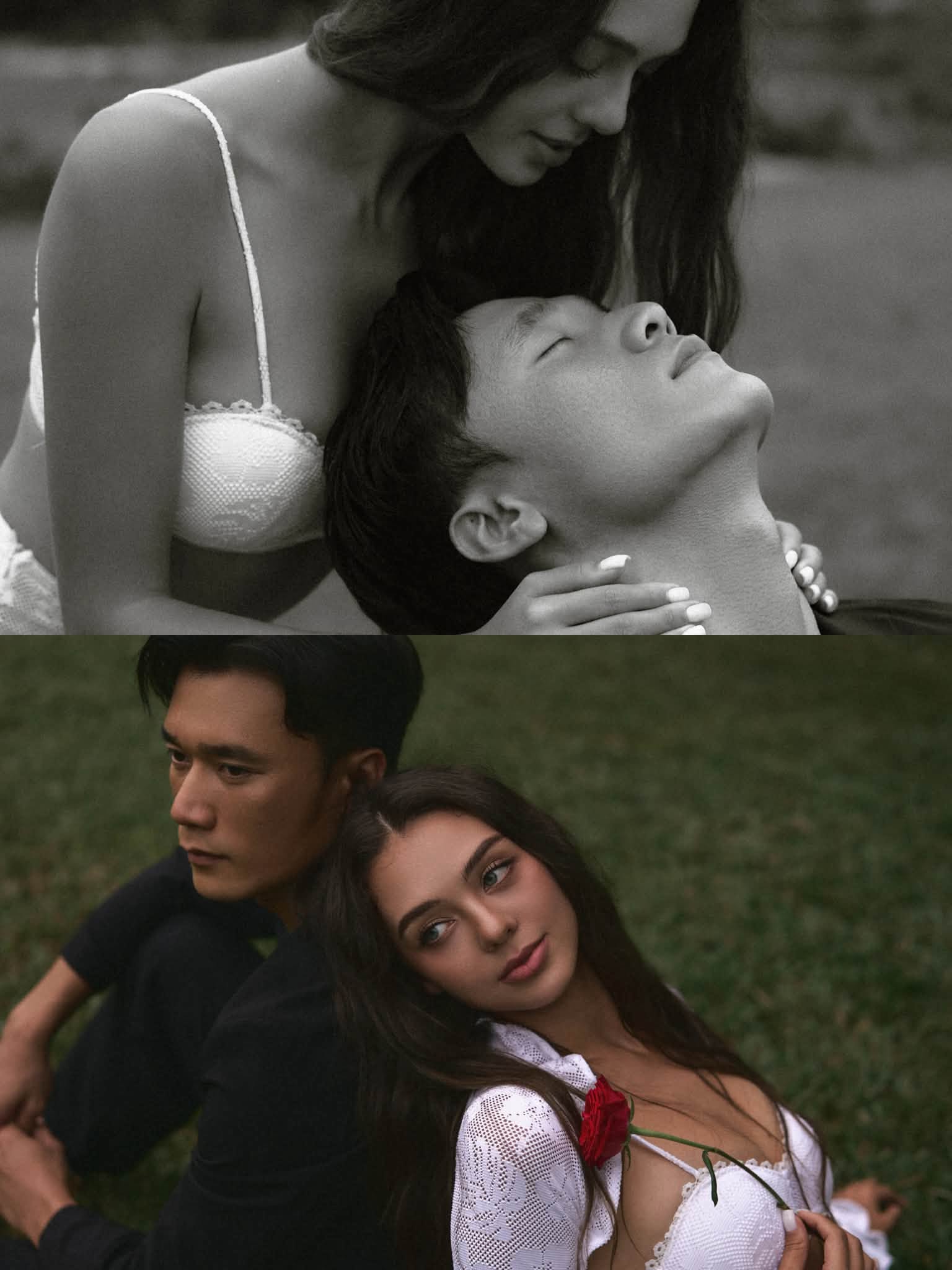 B&ugrave;i Tiến Dũng h&oacute;a th&acirc;n th&agrave;nh 'nam thần' ng&ocirc;n t&igrave;nh b&ecirc;n 'b&oacute;ng hồng' gợi cảm - Ảnh 1.