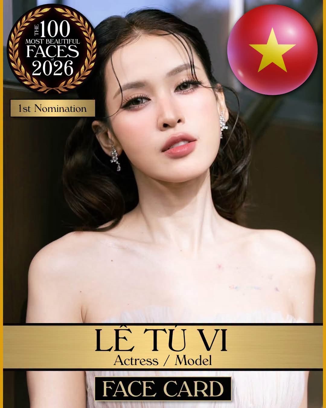 L&ecirc; T&uacute; Vi bất ngờ v&agrave;o danh s&aacute;ch gương mặt đẹp nhất thế giới 2026 , Đăng Kh&ocirc;i tỏa s&aacute;ng - Ảnh 3.