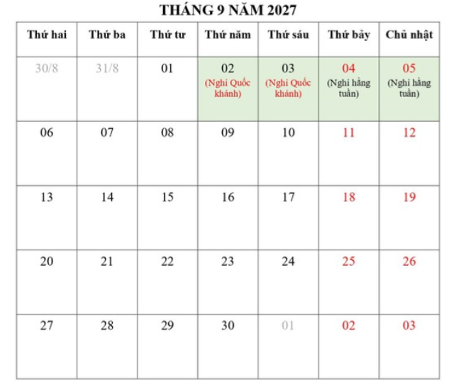 Lịch nghỉ Tết Nguy&ecirc;n đ&aacute;n 2027 nghỉ 7 ng&agrave;y li&ecirc;n tục? - Ảnh 4.