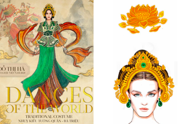 Lộ thiết kế “Dances of the World” của Đỗ Hà: Gây tò mò với hình ảnh nữ tướng Bà Triệu  - Ảnh 4.