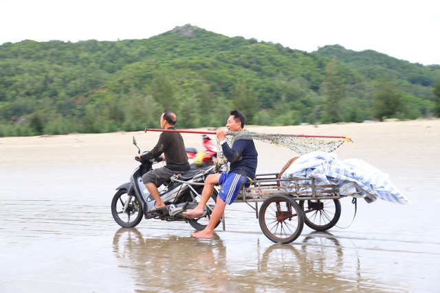 Ngư dân Hà Tĩnh ra biển vớt &quot;lộc trời&quot; sau bão - Ảnh 6.