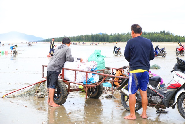 Ngư dân Hà Tĩnh ra biển vớt &quot;lộc trời&quot; sau bão - Ảnh 10.