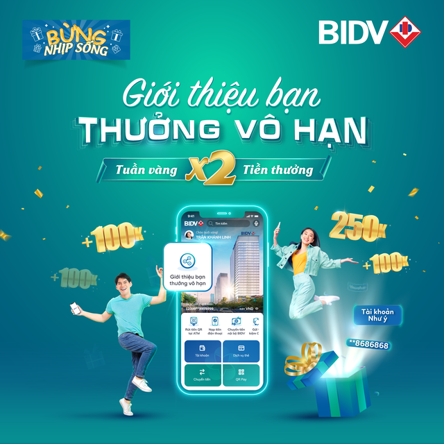 Giới thiệu bạn – thưởng vô hạn với BIDV SmartBanking - Ảnh 1.
