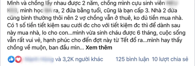 Chồng ngày nào cũng đi làm về muộn, cuối tuần lại có việc đột xuất khiến vợ sinh nghi, chân tướng cuối cùng mới hoàn toàn bất ngờ - Ảnh 1.