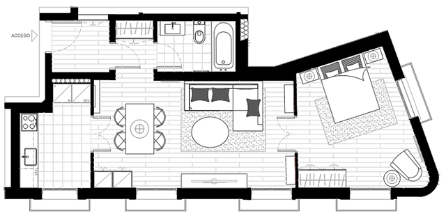 Chỉ vỏn vẹn 49m² nhưng căn hộ nhỏ này mang đến cho người nhìn vẻ đẹp ngọt ngào với màu sắc và nội thất thanh lịch - Ảnh 4.