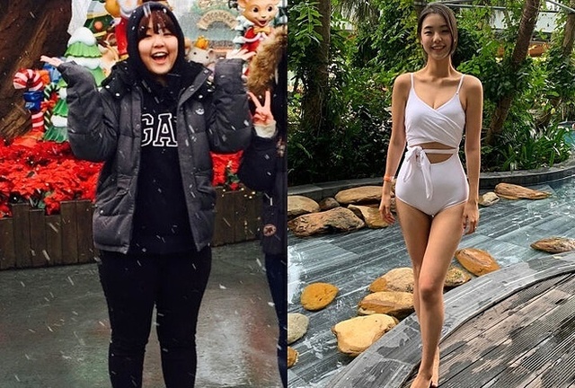 Nàng mập xứ Hàn hoá hot girl nhờ giảm 30 kg - Ảnh 1.