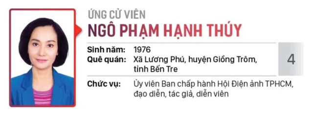 Diễn viên Nữ bác sĩ ứng cử Đại biểu HĐND TPHCM  - Ảnh 1.