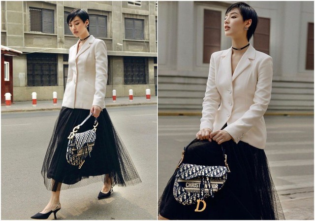 Lê Phương lên đồ quý tộc cùng blazer và chân váy, không quên nội y như hội chị em - Ảnh 5.