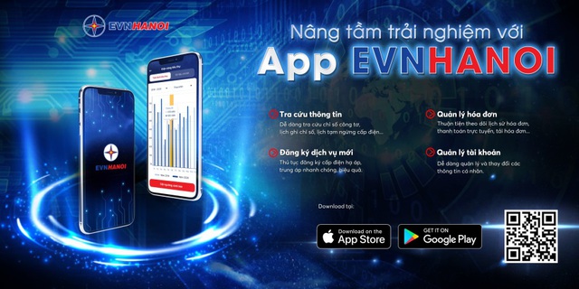 EVNHANOI ra mắt ứng dụng di động dành cho khách hàng sử dụng điện - Ảnh 1.