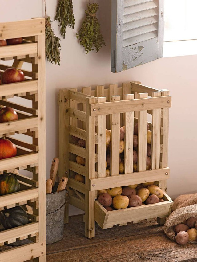 Ý tưởng lưu trữ rau quả thông minh cho căn bếp nhà bạn vừa gọn vừa đẹp - Ảnh 4.