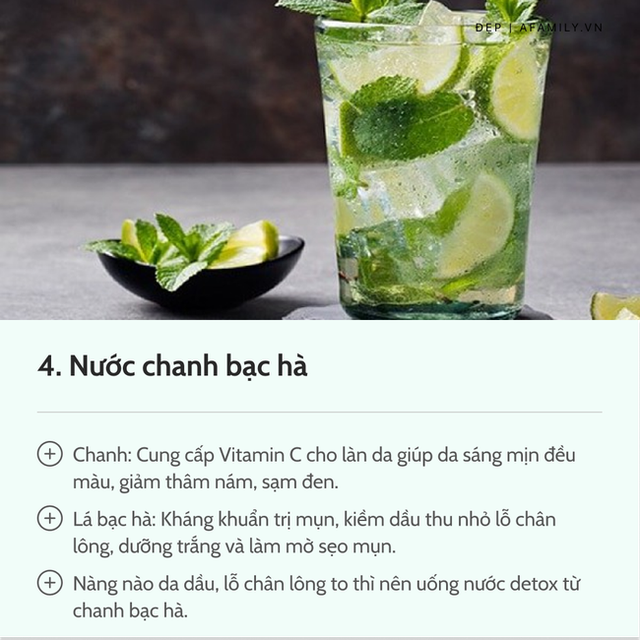 7 loại nước chanh detox tốt nhất: Giúp da dẻ trắng mịn, bụng gọn eo thon chẳng gợn mỡ thừa - Ảnh 6.