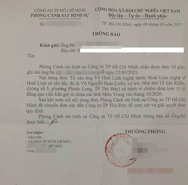 Xuất hiện thông tin có người tố giác NS Hoài Linh chiếm đoạt 13 tỷ đồng tiền từ thiện? - Ảnh 2.